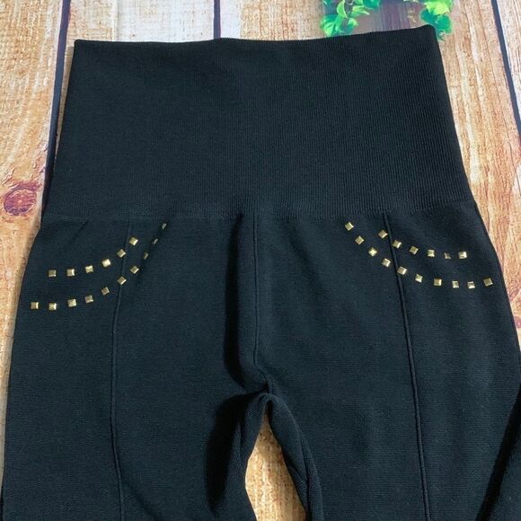 AURA BOREALIS WOMEN TUMMY CONTROL BLACK LEGGING - Picture 2 of 3